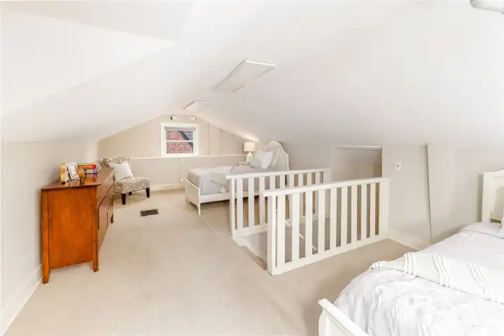 Expansive second level offers lots of future possibilities for a sumptuous primary suite perhaps?