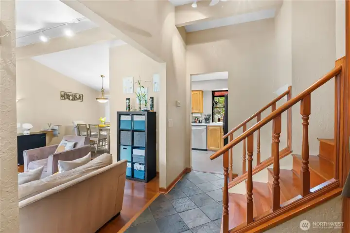 Entry looking toward living area