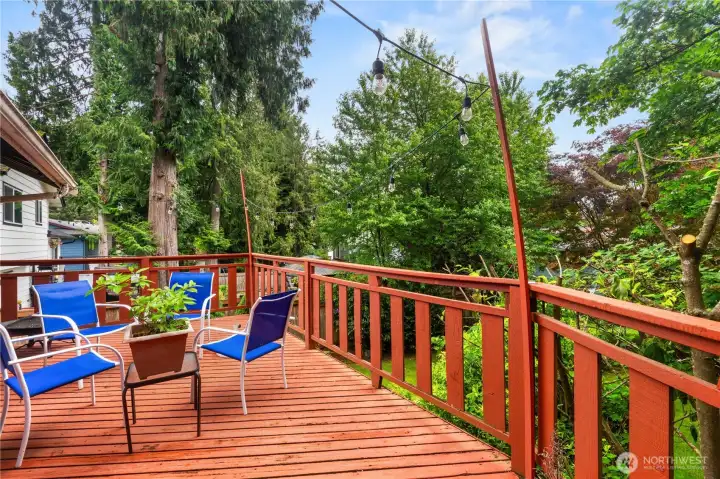Deck off dining area