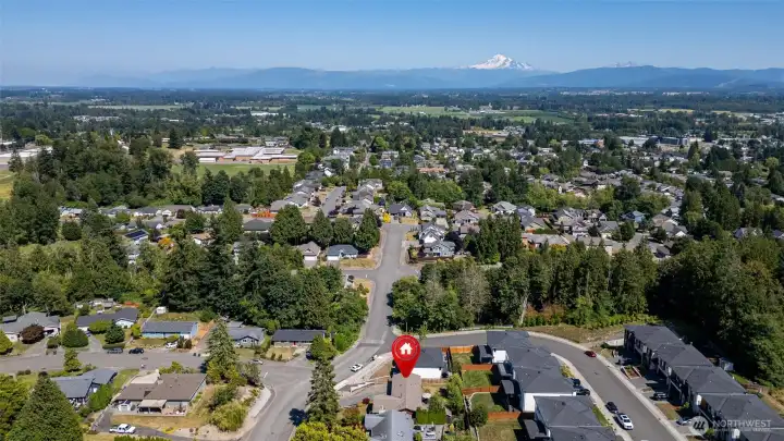 You'll love the view of Mt. Baker when you're driving to and from the house! You'll love the view of Mt. Baker when you're driving to and from the house!