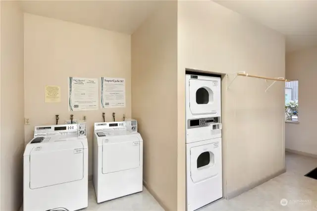 On site laundry facility has you covered.