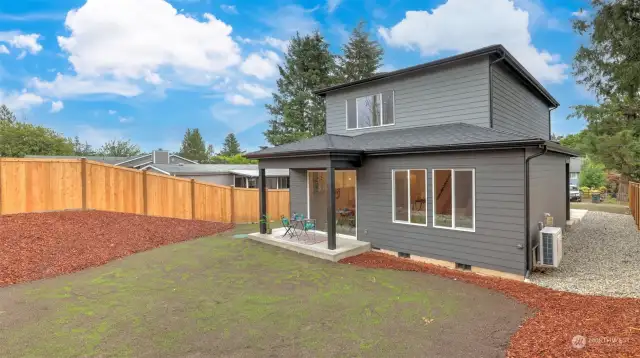 How often do you see a new construction home with a decent sized yard?
