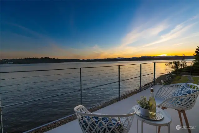 Fabulous sunsets from your private deck.