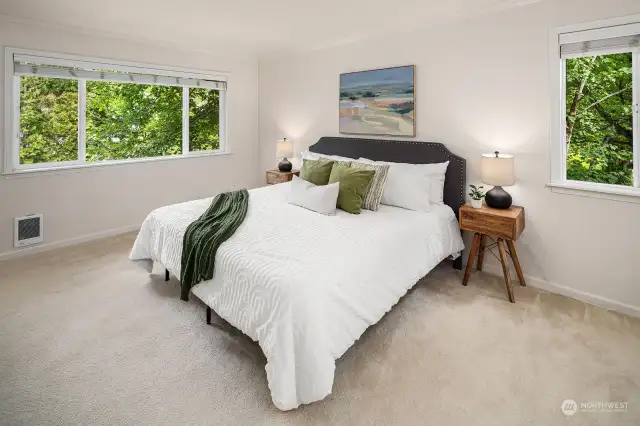 Primary Bedroom With Natural Light And Extremely Private