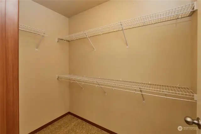 Large walk-in closet!