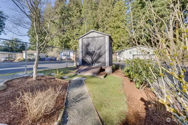 Nice outdoor shed.