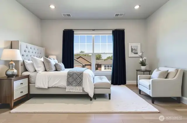 Virtual Staging. Bedroom #2 located on upper level