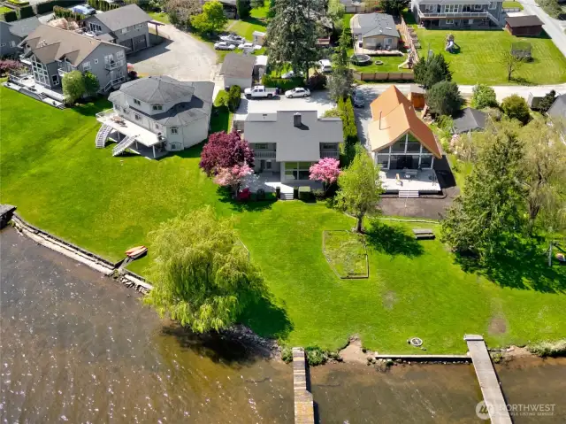 Another view of the backyard and waterfront.