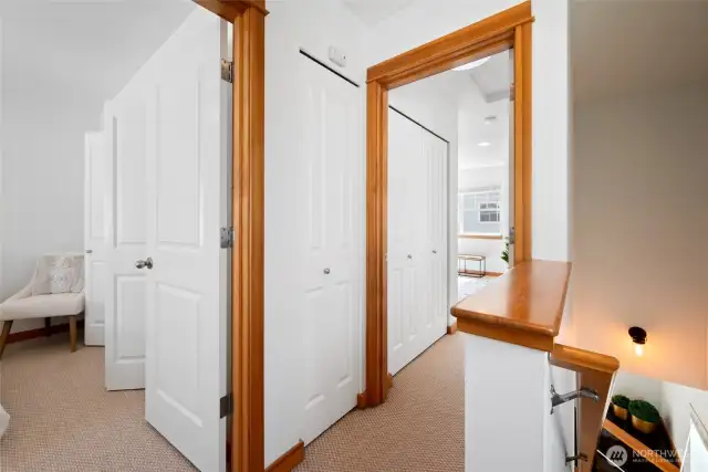 upper Hall w lots of storage!