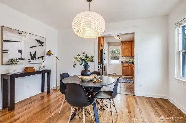 The original hardwoods preserve the history of this wonderful home while upgrading utilities for modern life.