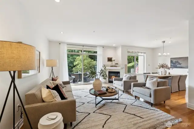 Enjoy this light filled home that lives like a townhouse