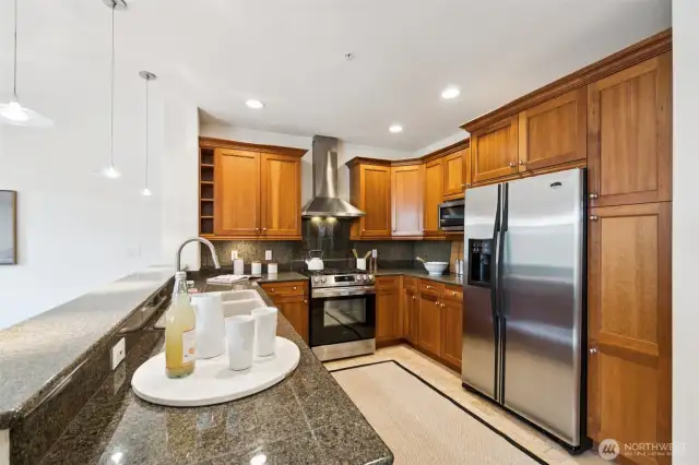 Wrap around kitchen layout