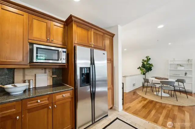 Gorgeous hardwood cabinetry
