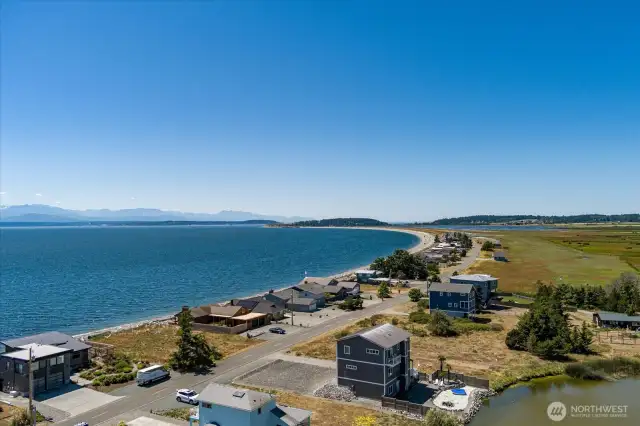 Looking W toweard Coupeville ferry, Ft Casey SP & Boat Ramp
