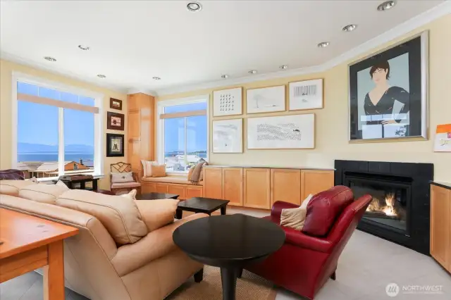 Top Floor-Great Room (LP fireplace is staged for photo)