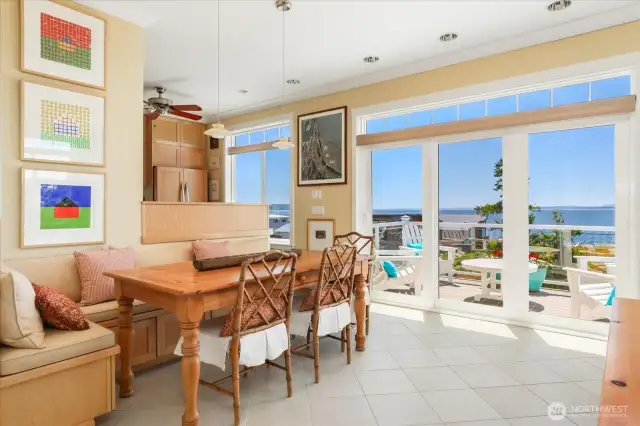 Top Floor-Dining area looking toward balcony