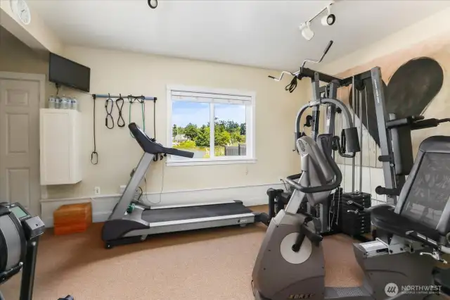 Ground Floor-excercise room (equipment conveys with sale)