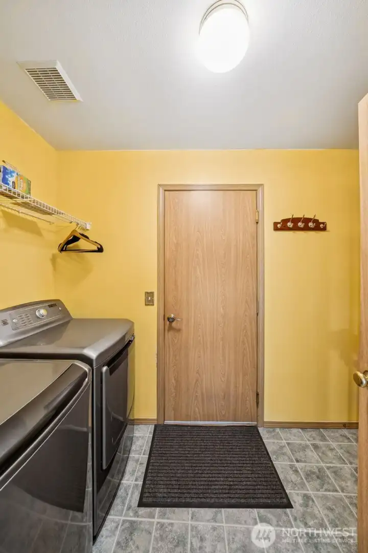 Utility room off the garage.