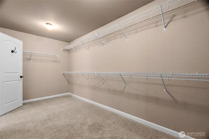 Primary walk-in closet