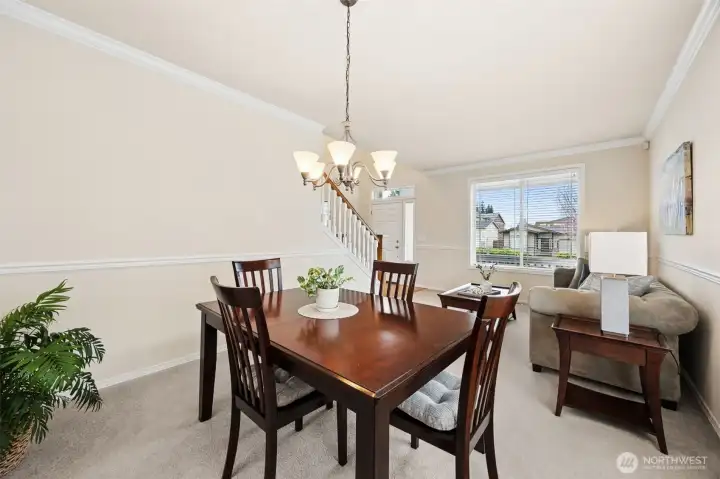 Just imagine the dinners and memories you’ll create in the formal dining room. A convenient pass-through from the kitchen makes serving and entertaining effortless.