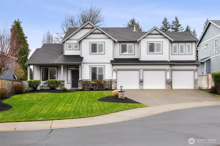 Ample parking with an oversized 3 car garage + large driveway!