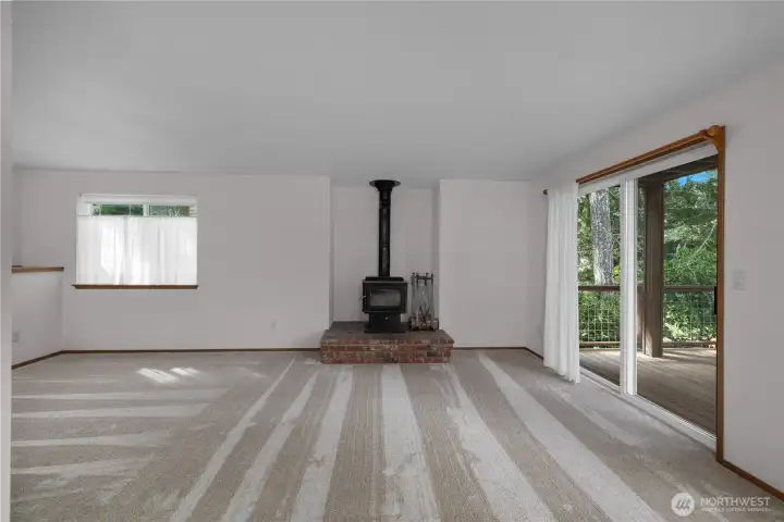 Fireplace for the winter time - keeps you cozy.