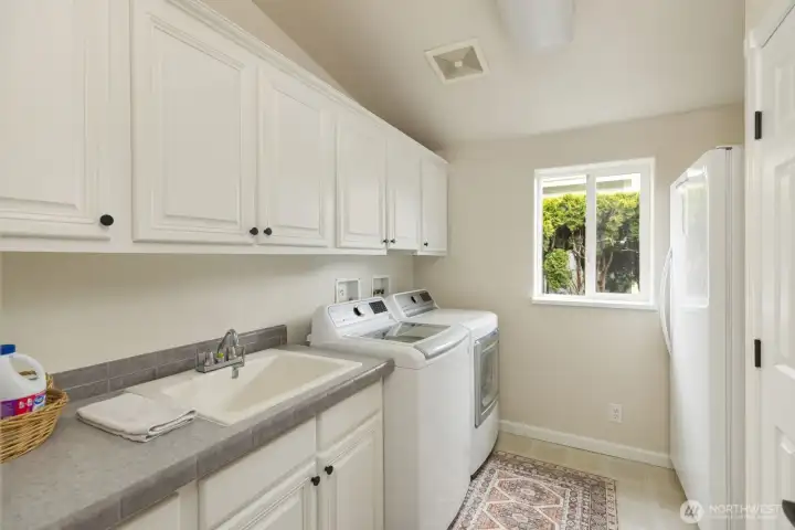 Laundry and mechanical room