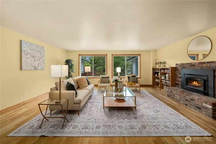 Bright and spacious living room.