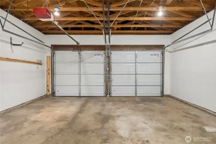 Attached 2-car garage with ample parking and storage space Attached 2-car garage with ample parking and storage space