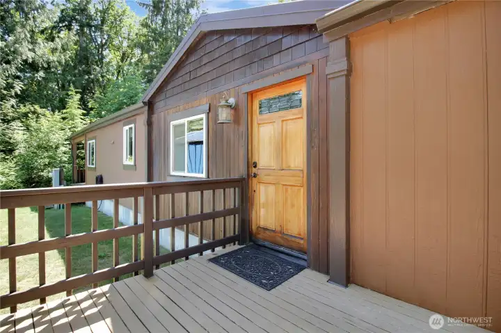 Front porch leading to the home.
