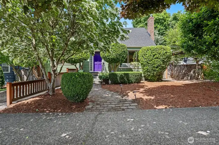 Built in 1947, this sweet home is surrounded by mature landscaping and is very private.