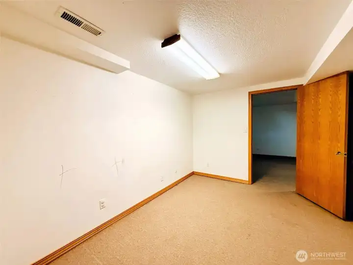 Basement bonus room off of the great room Basement bonus room off of the great room