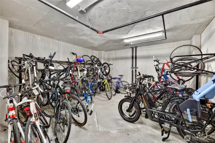 The community bike room is found on P2 The community bike room is found on P2