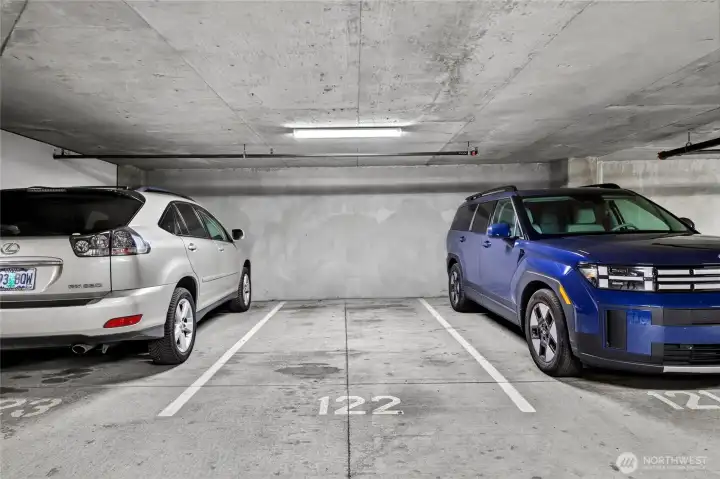 Enjoy a generous parking space #122 on P4. (head to the left off of the elevators and wrap around to SE corner. Enjoy a generous parking space #122 on P4. (head to the left off of the elevators and wrap around to SE corner.