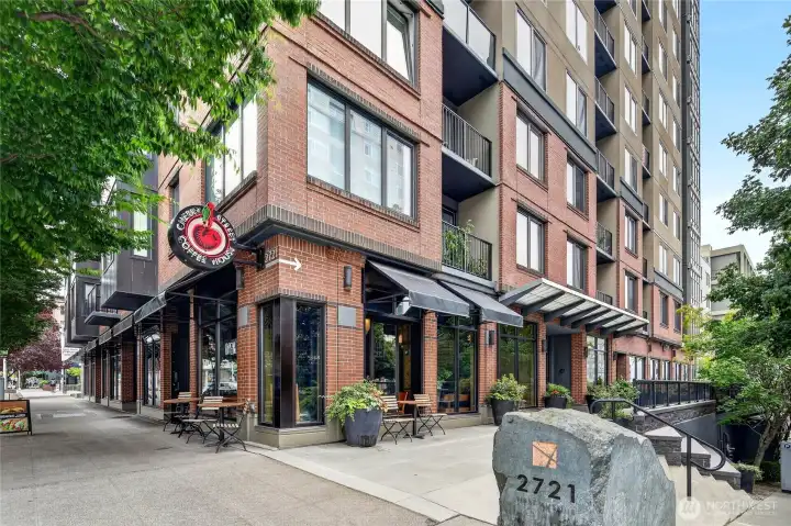Cherry Street Coffee is one of the commercial units in the building. Cherry Street Coffee is one of the commercial units in the building.