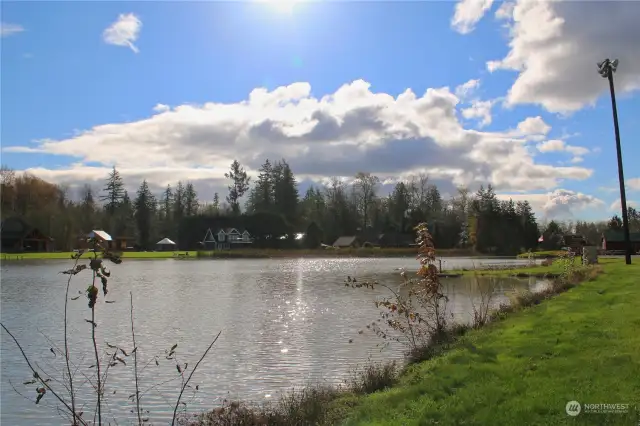 View of the South end of the lake.