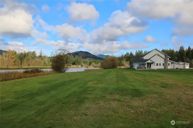 View North from the property.