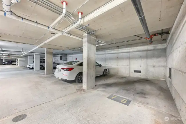 Underground secure parking!