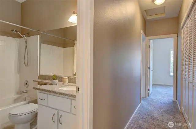 Hallway & 2nd Bathroom Entry