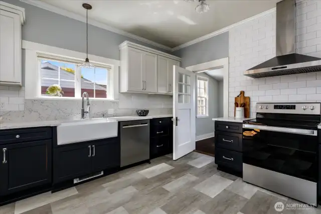Newly remodeled kitchen