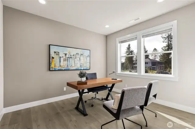 Downstairs den, perfect for an office space! For representation purposes only colors may vary.