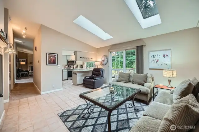 Main floor Light filled Family Room off Kitchen.