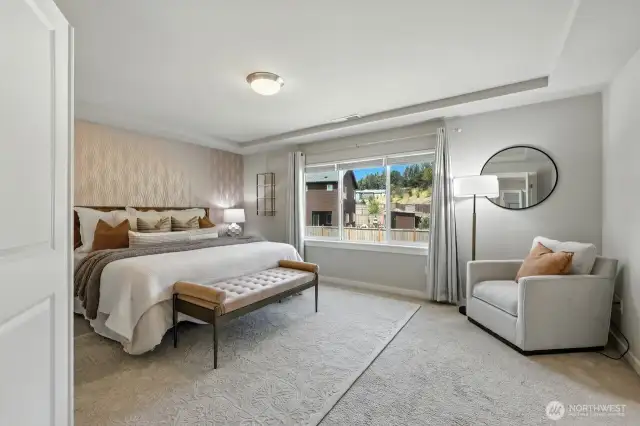 Relaxing primary bedroom