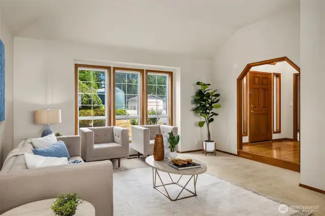 Great Room with Vaulted Ceilings