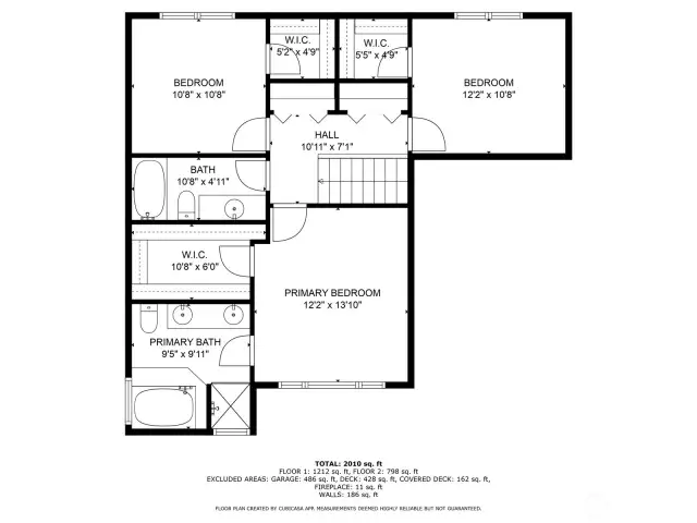 Second Level Floor Plan