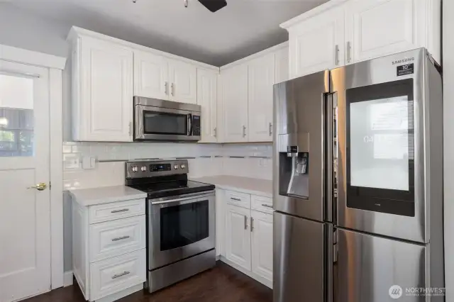 Smart display on fridge