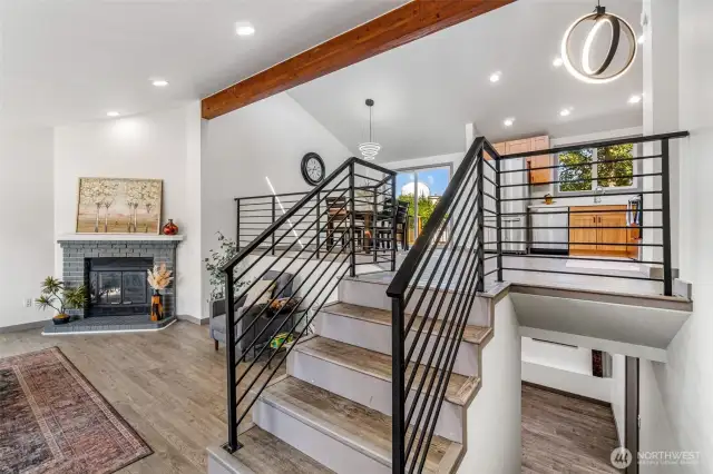Easy access to kithen and downstairs area