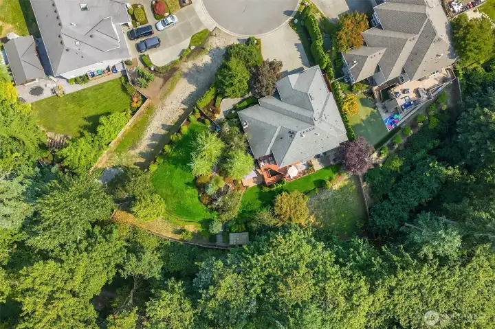 One of the largest lots in the neighborhood.