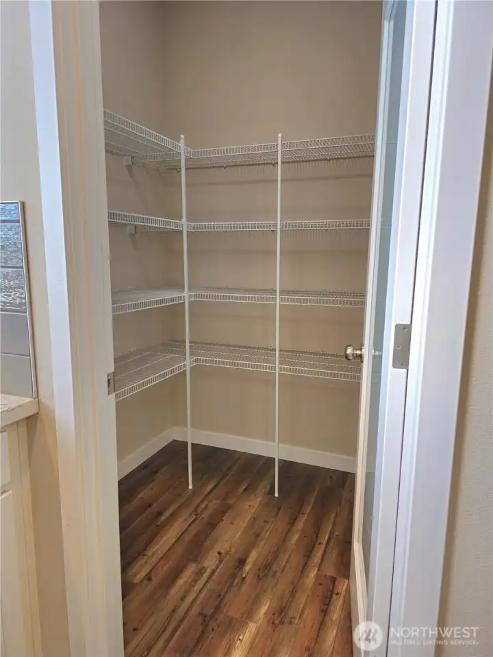 Spacious, Walk-In Pantry