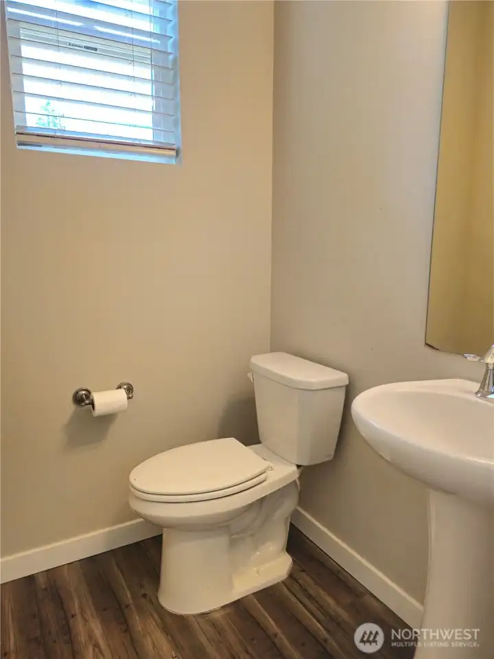 Powder room on the main floor.